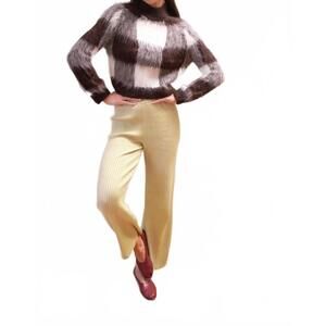 NEW MARIA STANLEY ryan crewneck pullover sweater in plaid